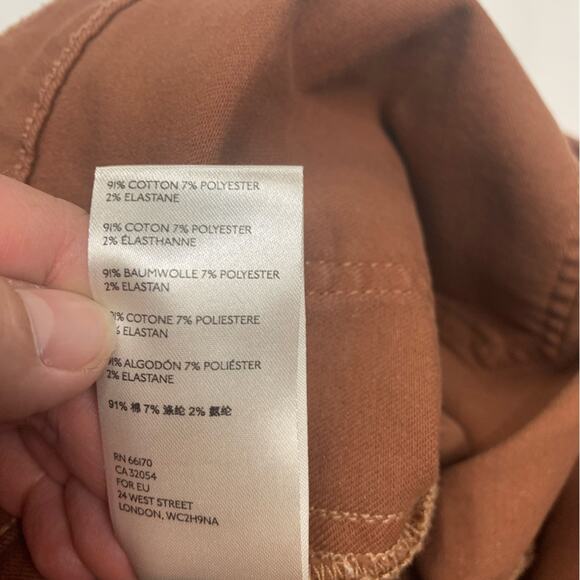 Pilcro women's 18 W bootcut jeans rust patch pocket anthropologie denim casual - Picture 8 of 12